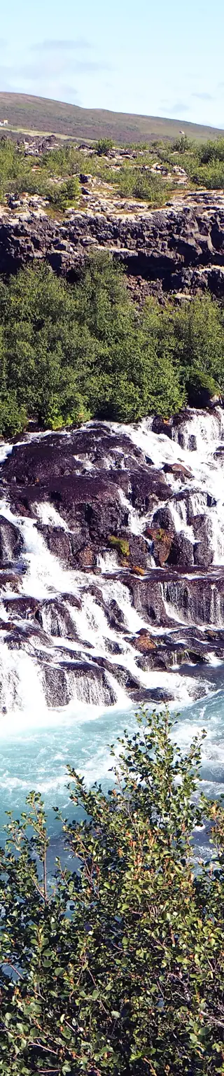 Das Tosen der «Hraunfossar»